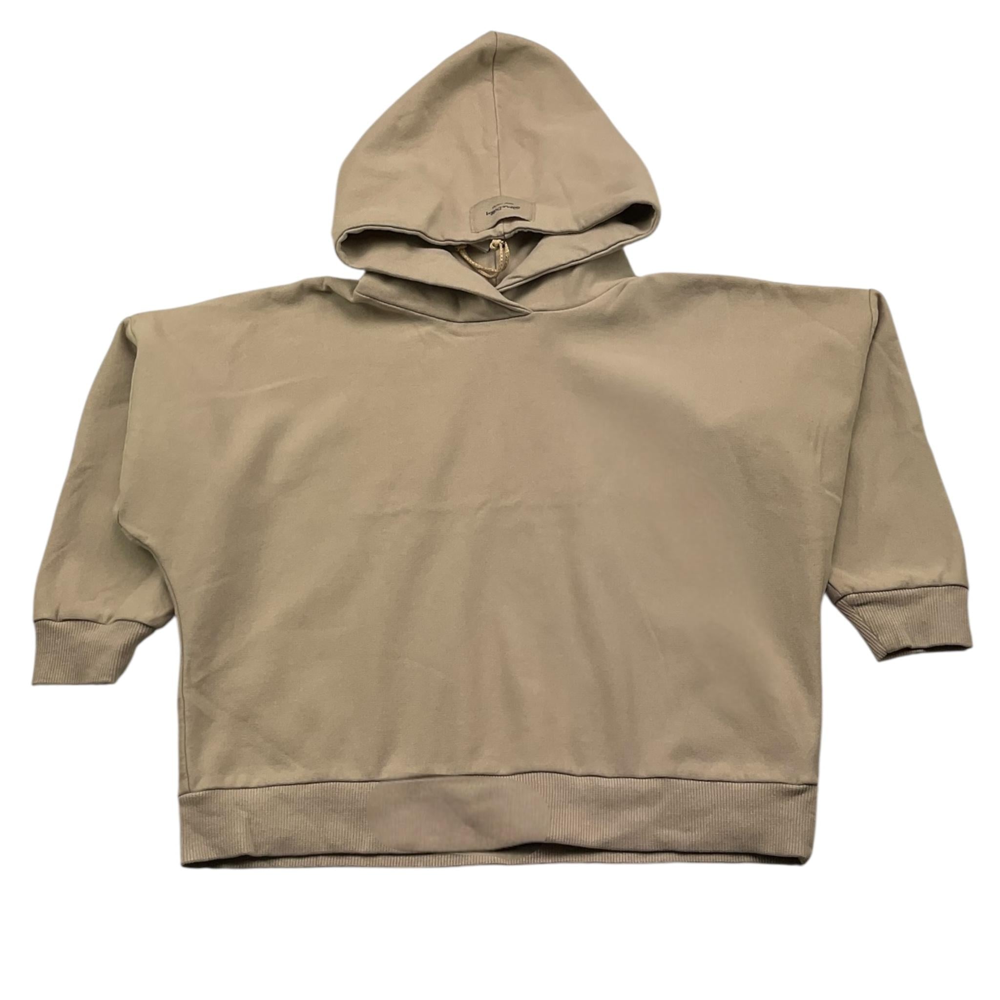 @MADILLY felpa chiusa con cappuccio tinta unita Sabbia per Bambino 01837 SABBIA @MADILLY 