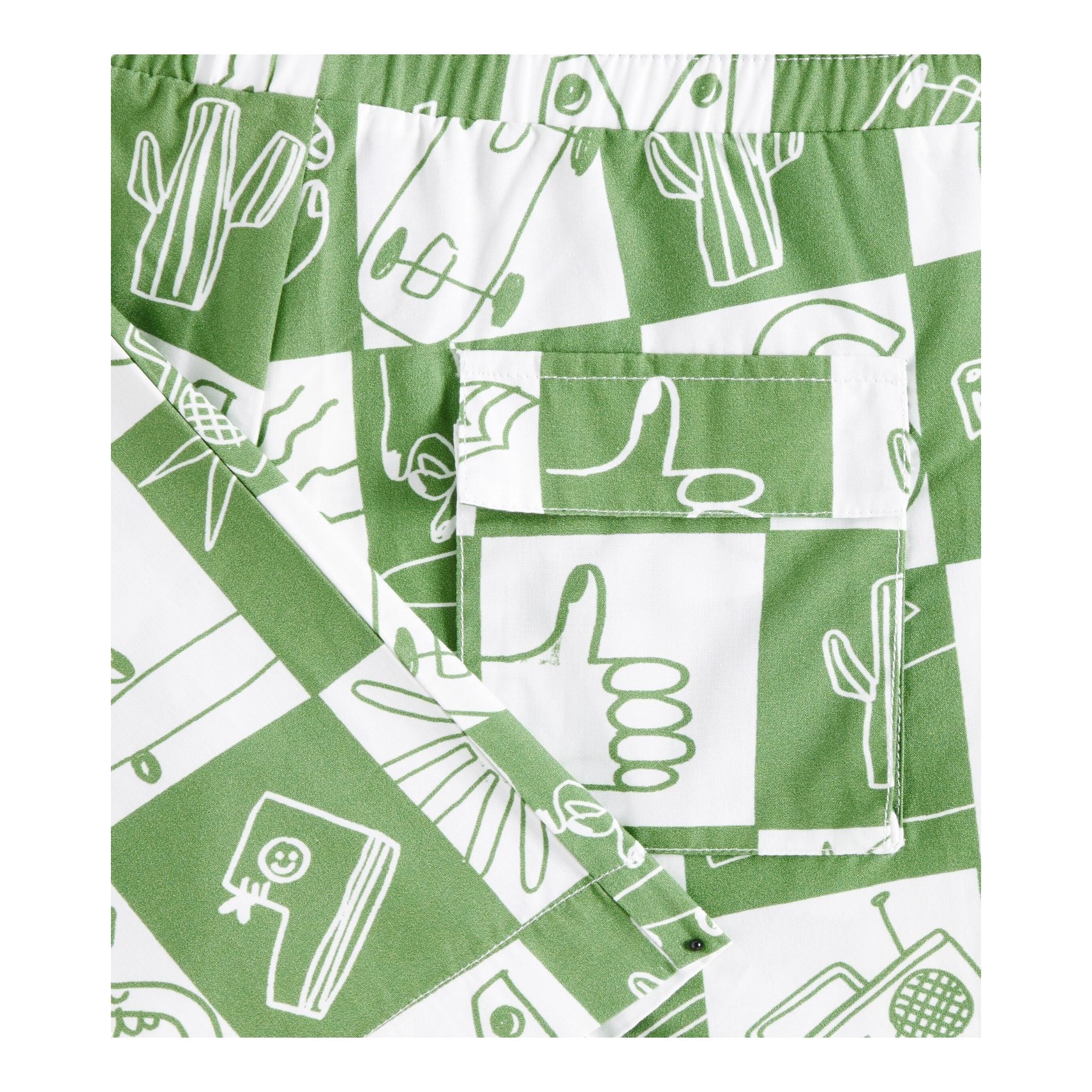 Stella Mccartney Bermuda Stampa Fantasia con Elastico In Vita per Bambino TW6Q39 BIANCO/VERDE STELLA McCARTNEY 