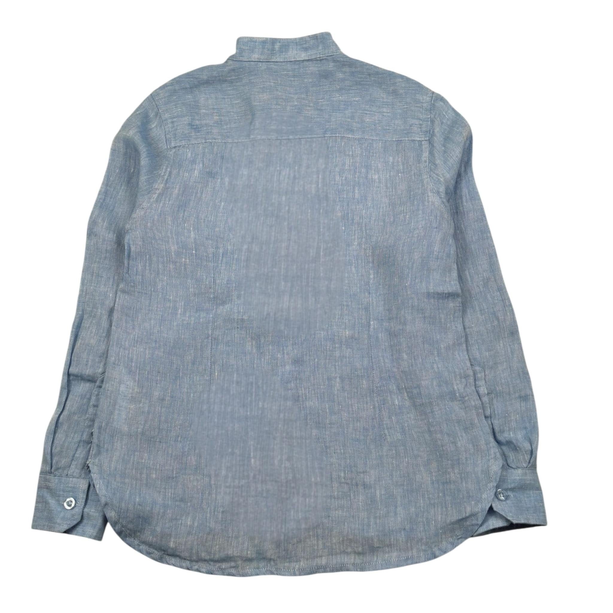 Jeckerson Camicia Manica Lunga Tinta Unita Collo Coreano per Bambino J3897 AZZURRO JECKERSON 