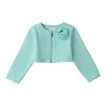Sarabanda giacca Tinta Unita con Zip per Bambina 0B354 VERDE ACQUA SARABANDA 