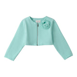 Sarabanda giacca Tinta Unita con Zip per Bambina 0B354 VERDE ACQUA SARABANDA 