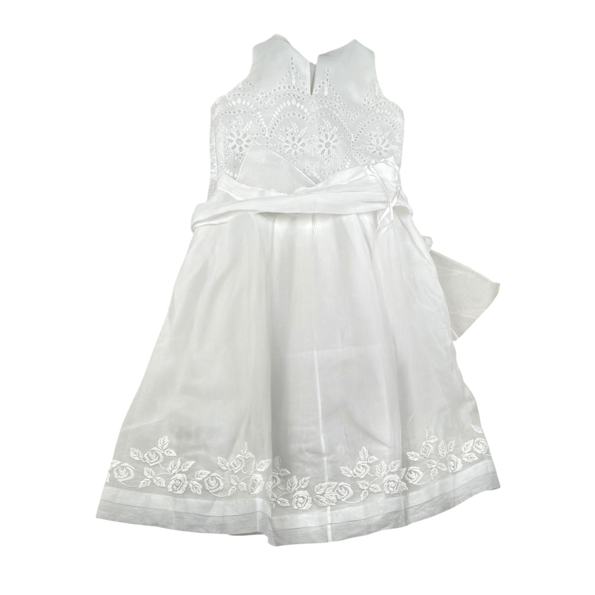 Raffaella Completo Cerimonia 2 Pezzi Camicia-Gonna Tinta Unita per Bambina CAPRI BIANCO RAFFAELLA 