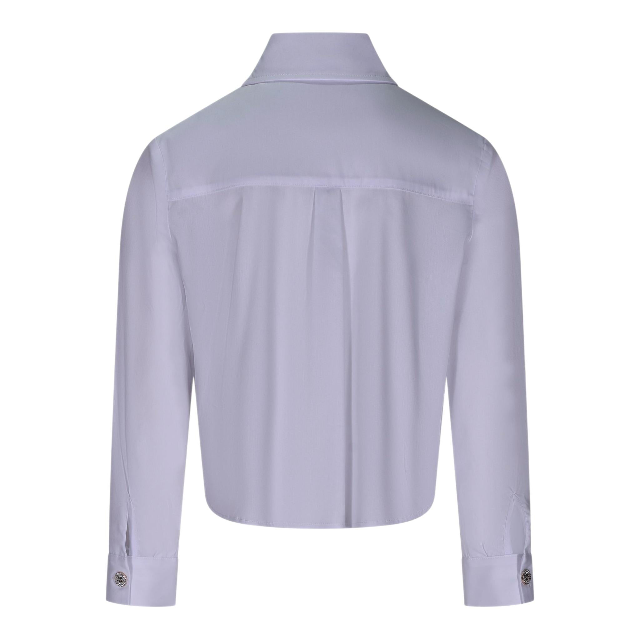 Fun & Fun Camicia Manica Lunga Tinta Unita per Bambina FCJSH01107 BIANCO FUN & FUN 