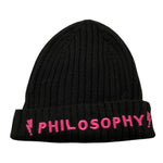 PHILOSOPHY cappello tinta unita cn logo Nero per Bambina PFCP003 NERO PHILOSOPHY 