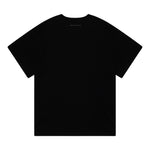 MAISON MARGIELA t-shirt girocollo tinta unita con stampa in contrasto Nero per Bambino N60670 NERO MAISON MARGIELA 