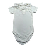 Calamaro Body Mezza Manica Tinta Unita per Neonata BDM BIANCO CALAMARO 