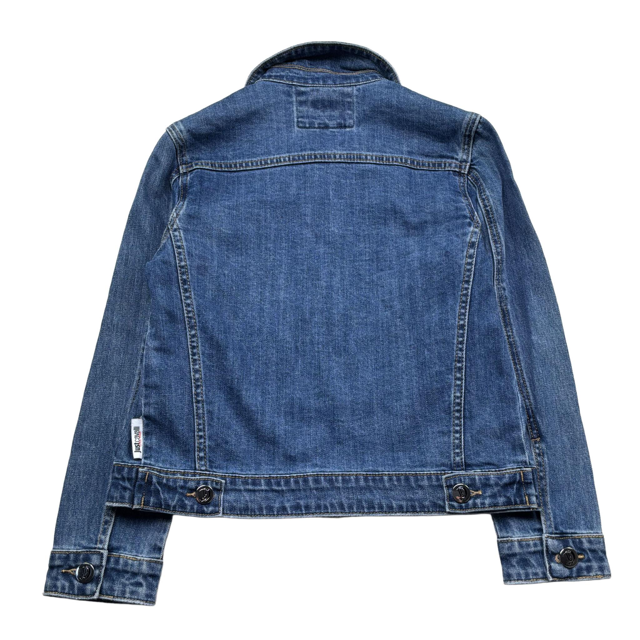 Just Cavalli Giubbino In Denim Tinta Unita per Bambino JBP26123GB BLU JUST CAVALLI 