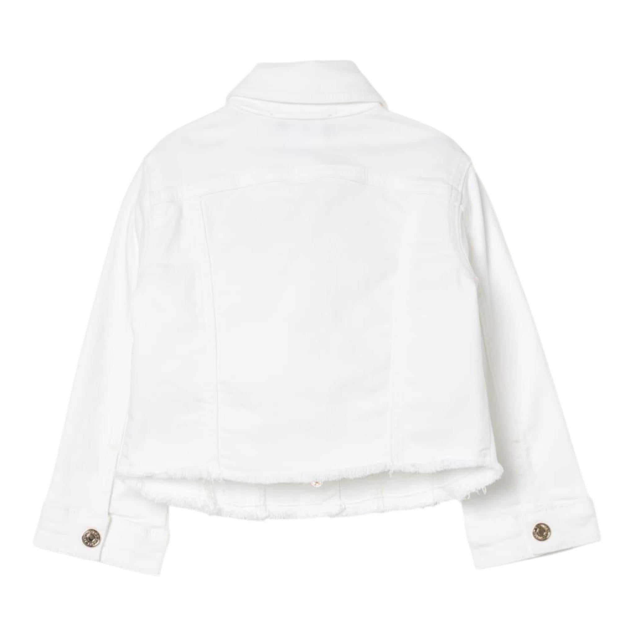 Twinset Giubbino In Denim Tinta Unita per Bambina 251GJ2612 BIANCO TWINSET 