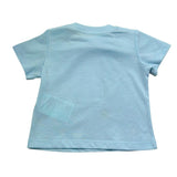 Moschino T-Shirt Girocollo Tinta Unita con Stampa per Neonato M5M047 AZZURRO MOSCHINO 