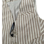 Manuel & Frank Gilet Tinta Unita con Bottoni E Fantasia A Righe per Bambino MF5155NJ BEIGE MANUEL & FRANK 