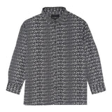 John Richmond Camicia Manica Lunga Tinta Unita con Stampe Logo per Bambino RIP25076CAJ NERO JOHN RICHMOND 