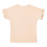 Guess T-Shirt Gircollo Tinta Unita con Stampa per Neonata K5GI02K6YW4X ROSA GUESS 