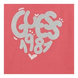 Guess T-Shirt Tinta Unita con Stampa per Neonata A5RI00K6YW4X ROSA GUESS 