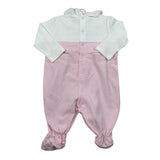 Le Bebe' Tutina Bicolore con Stampa per Neonata LBG0947 BIANCO/ROSA LE BEBE' 