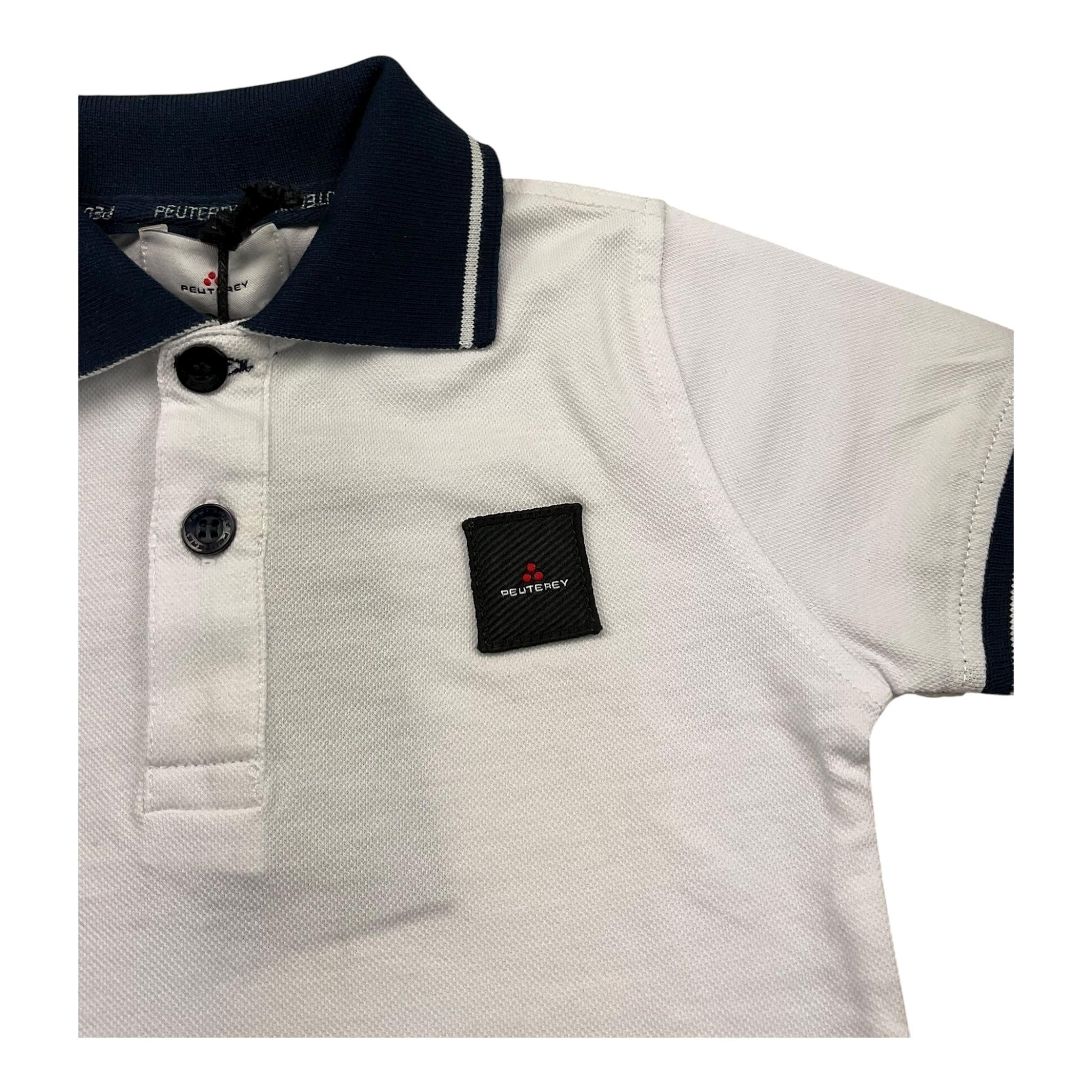 Peuterey Polo Mezza Manica con Colletto per Neonato PTB1999 BIANCO PEUTEREY 