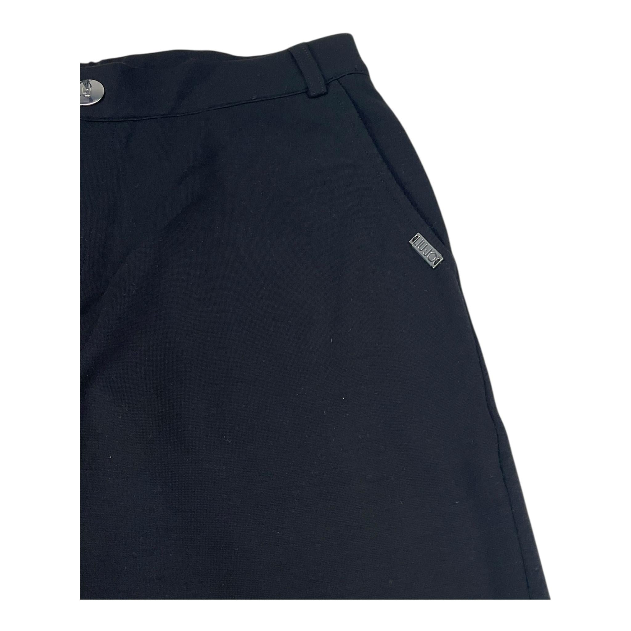 Liu Jo Pantalone Tinta Unita con Elastico In Vita per Bambina GA5186 NERO LIU JO 