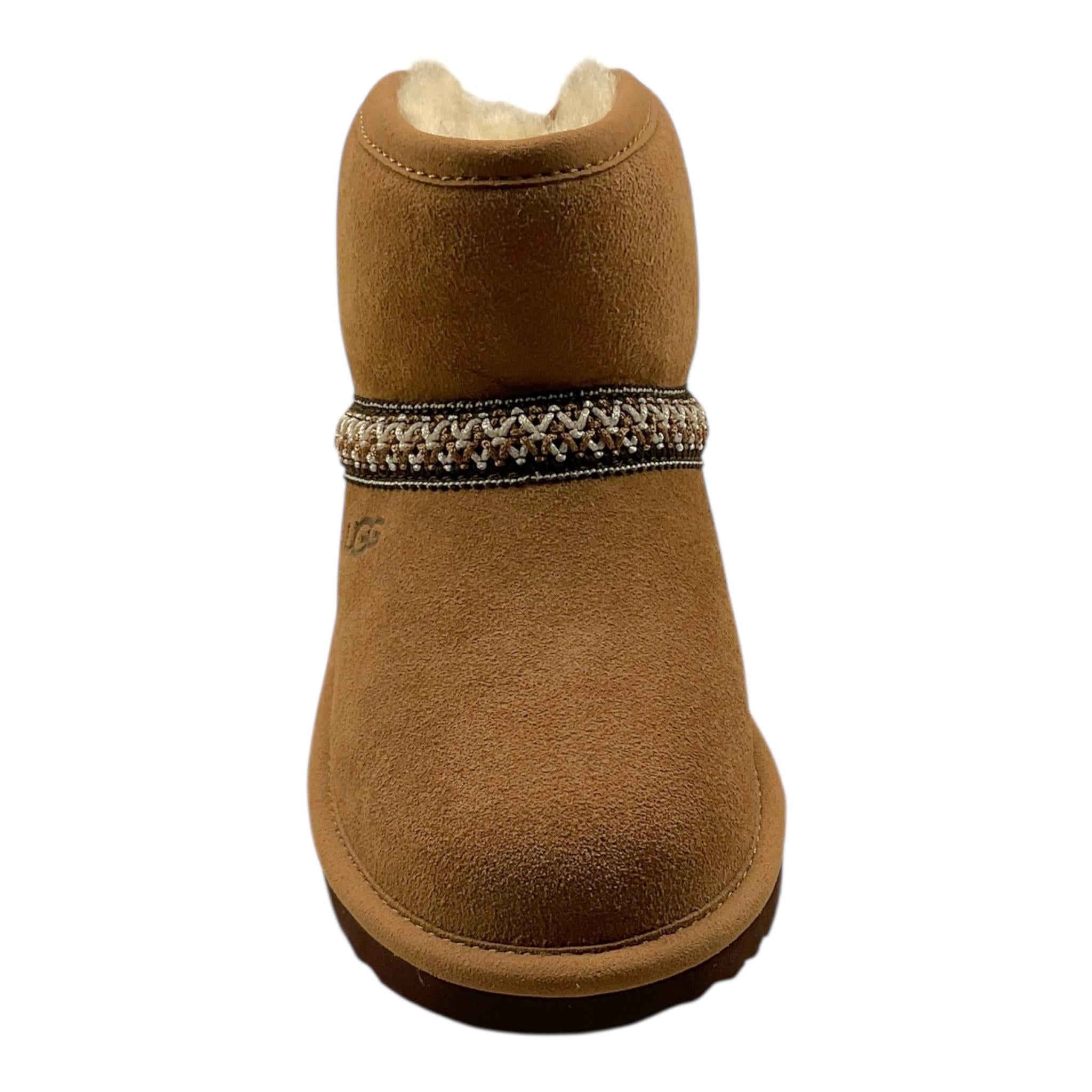 UGG stivaletti tinta unita con pelliccia Cammello per Bambina 1157697K CAMMELLO UGG 