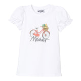 Moschino Abito Mezza Manica Tinta Unita con Stampa per Neonata MDV0CNX BIANCO MOSCHINO 