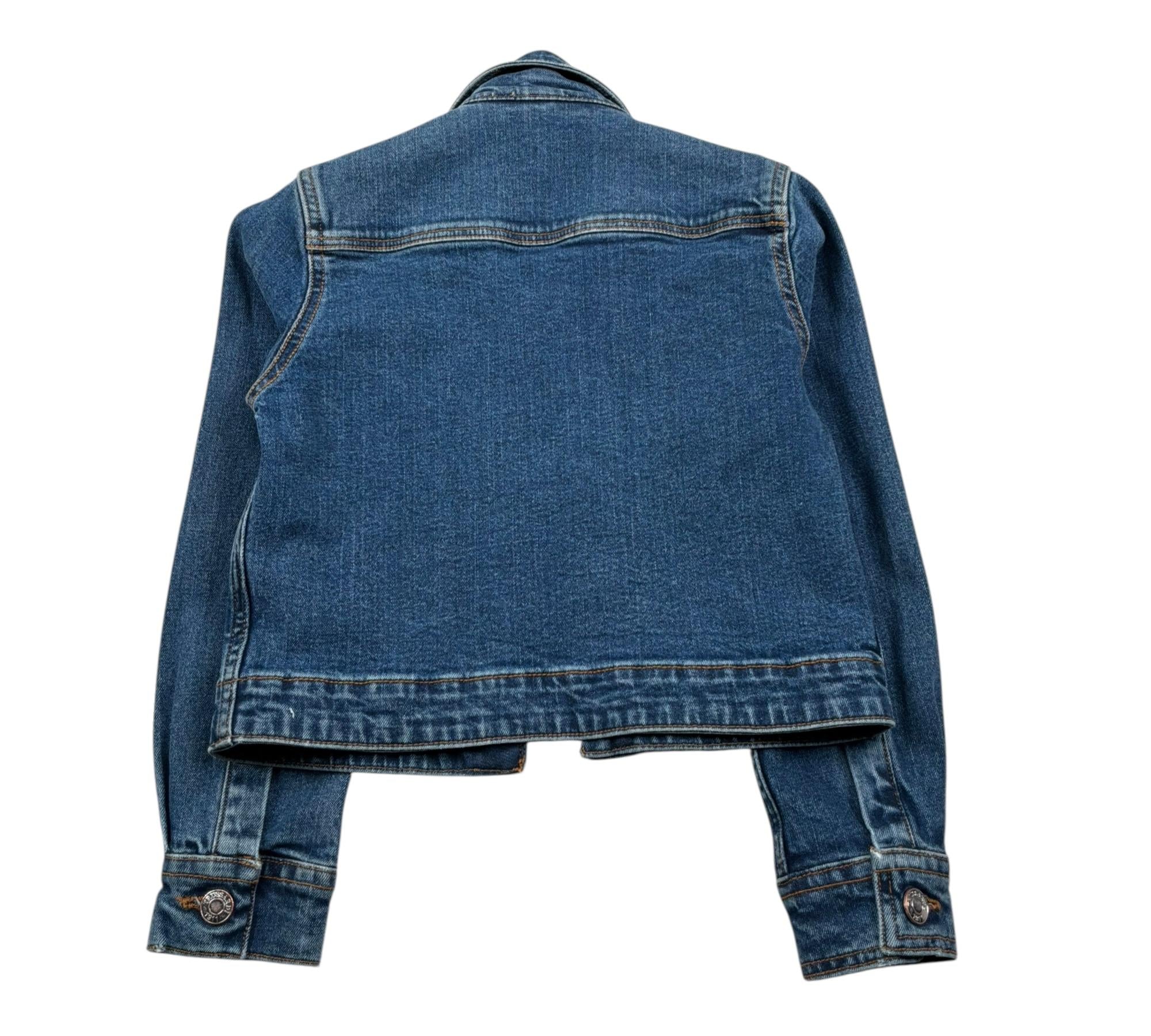 Trussardi Giubbino In Denim Tinta Unita per Bambino TBP26103GC BLU TRUSSARDI 