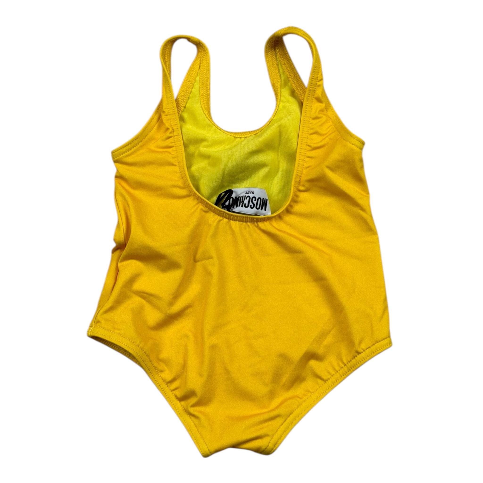 Moschino Costume Intero Tinta Unita con Stampa per Neonata M2L00A GIALLO MOSCHINO 