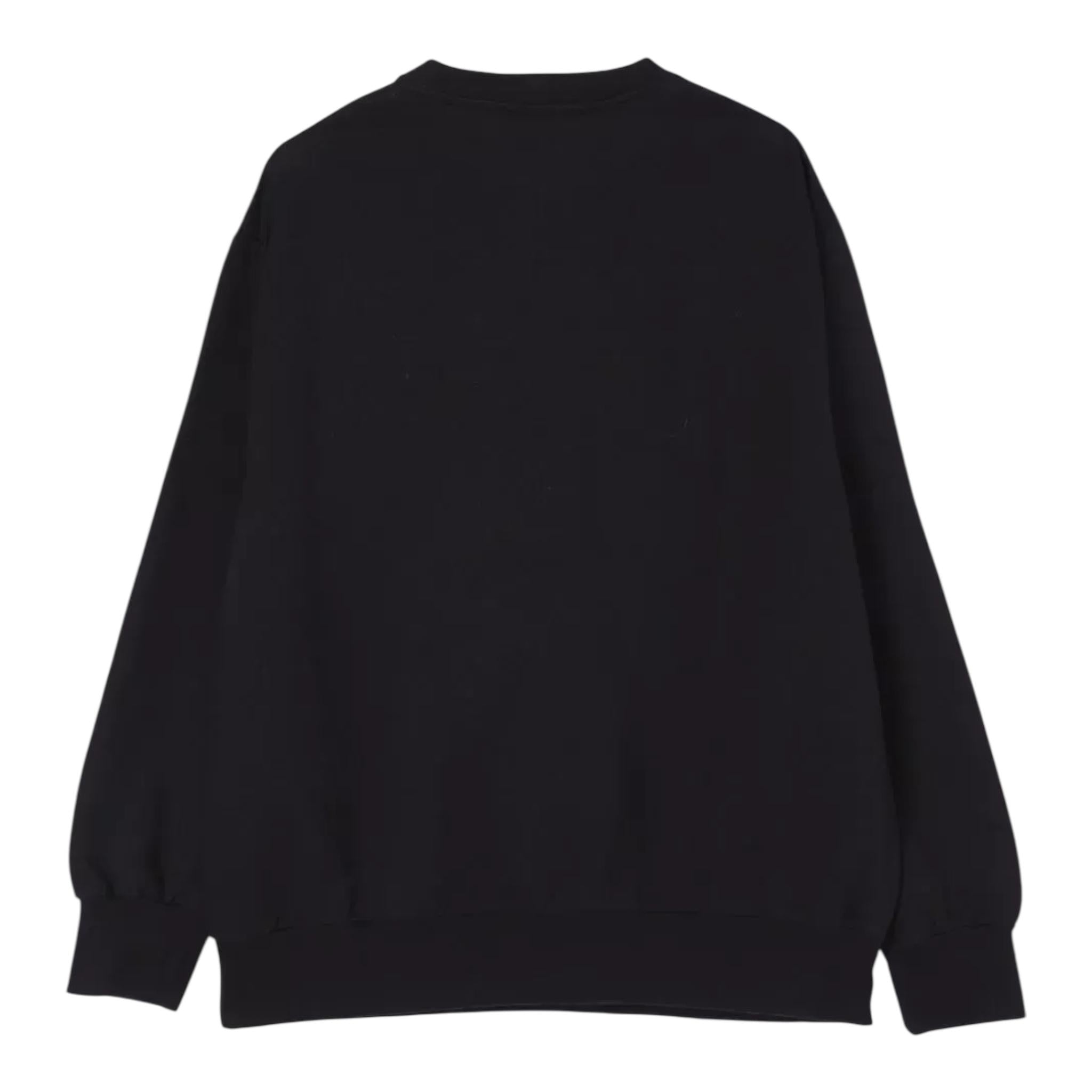 Elisabetta Franchi Felpa Girocollo Tinta Unita con Applicazioni Brillantini per Bambina EFFE149 NERO ELISABETTA FRANCHI 