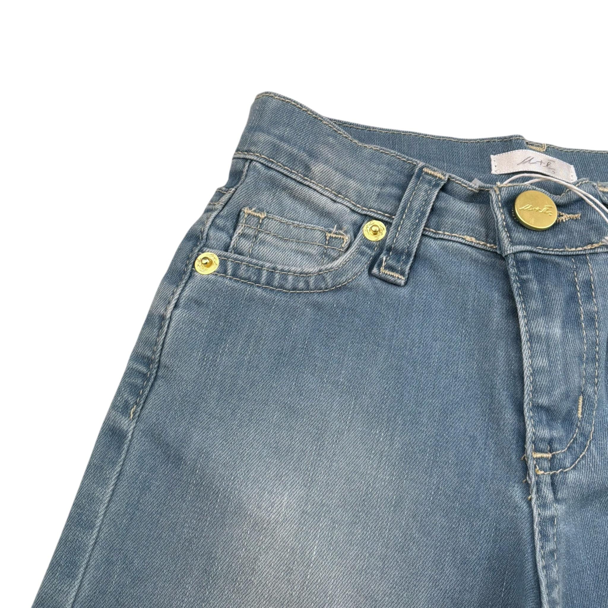 M+E' Jeans tinta unita Modello Palazzo Azzurro per Neonata UE1706N AZZURRO M+E' 