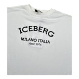 Iceberg T-Shirt Girocollo Tinta Unita con Stampa per Bambina TSICE5150JX BIANCO ICEBERG 