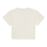 Pinko T-Shirt Girocollo Tinta Unita con Logo per Bambina KFTS007 PANNA PINKO 