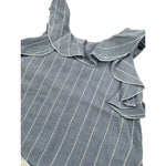 Lalalu' Completo 2 Pezzi Short-Top Bicolore Bianco/Azzurro per Neonata CCTL012P BIANCO/AZZURRO LALALU' 