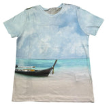 Monnalisa T-Shirt Girocollo Tinta Unita con Stampa per Bambino 253612 MULTICOLOR MONNALISA 