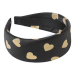 MOSCHINO cerchietto tinta unita con stampa cuori Nero per Bambina HAX01FL NERO MOSCHINO 