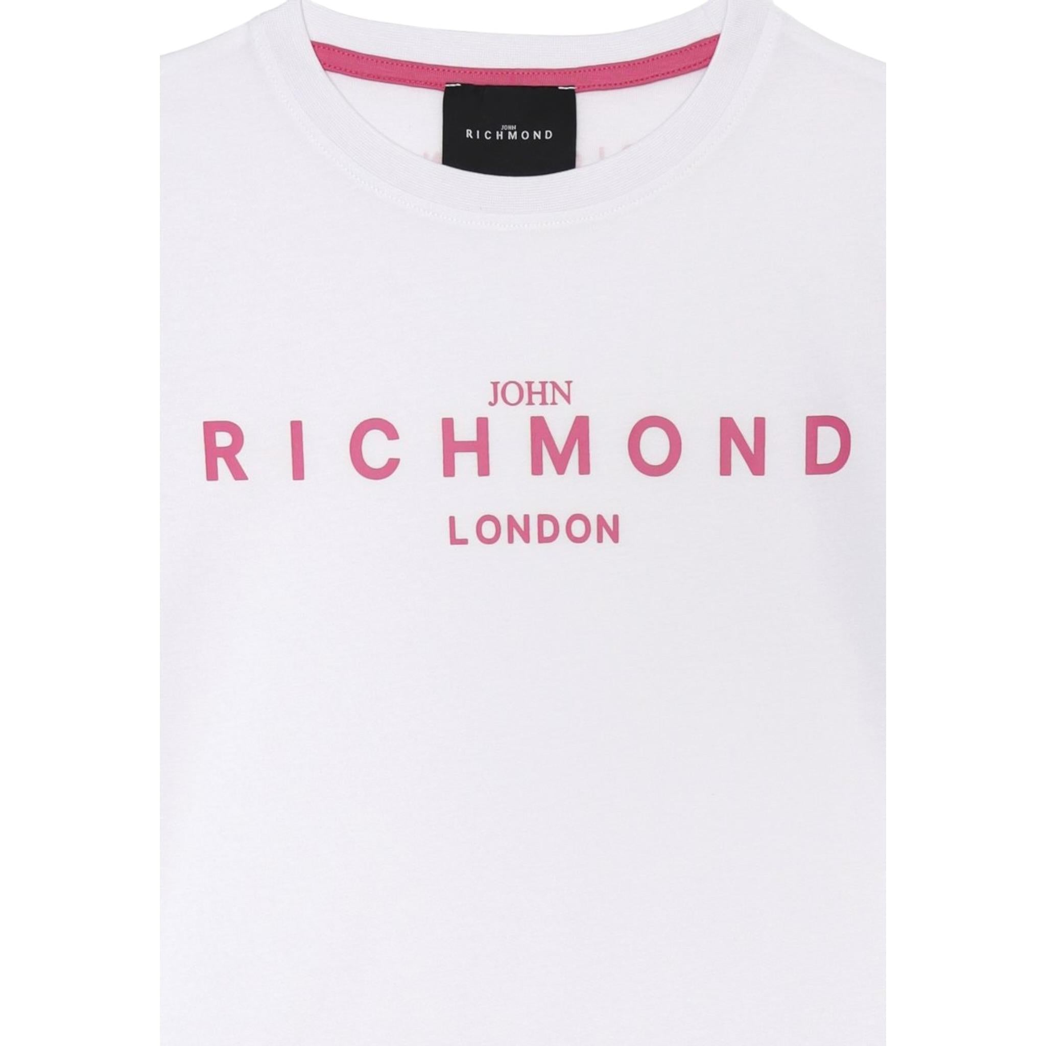 John Richmond T-Shirt Girocollo Tinta Unita con Stampa per Bambina RGP25002TSXX BIANCO JOHN RICHMOND 