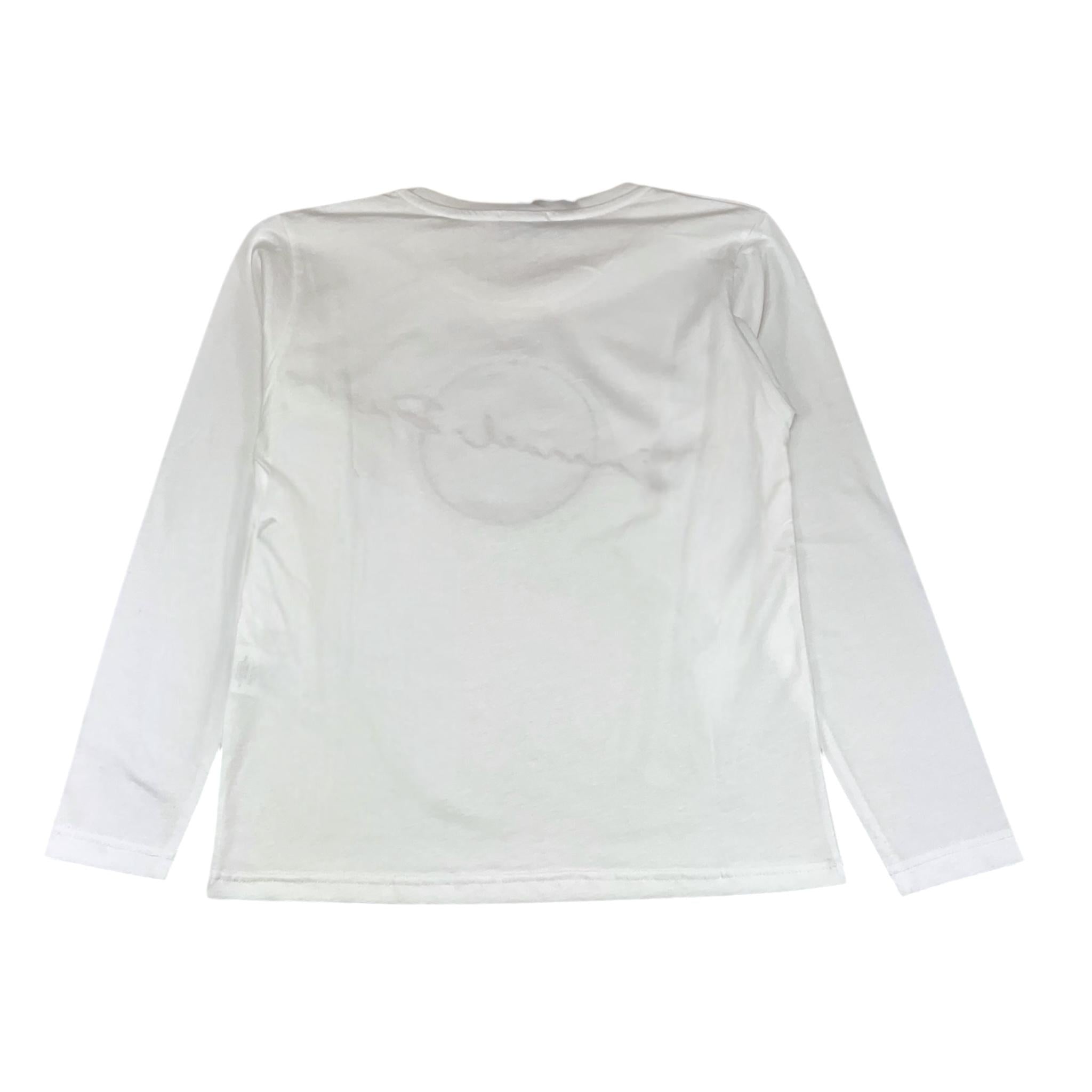 EMANUEL PRIS shirt girocollo tinta unita con stampa Bianco per Bambino ETS3130R BIANCO EMANUEL PRIS 