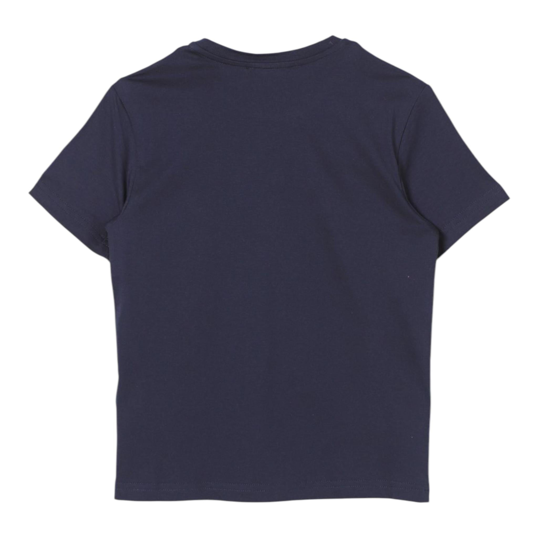DSQUARED2 t-shirt girocollo tinta unita con stampa Blu per Bambino DQ2471 BLU DSQUARED2 