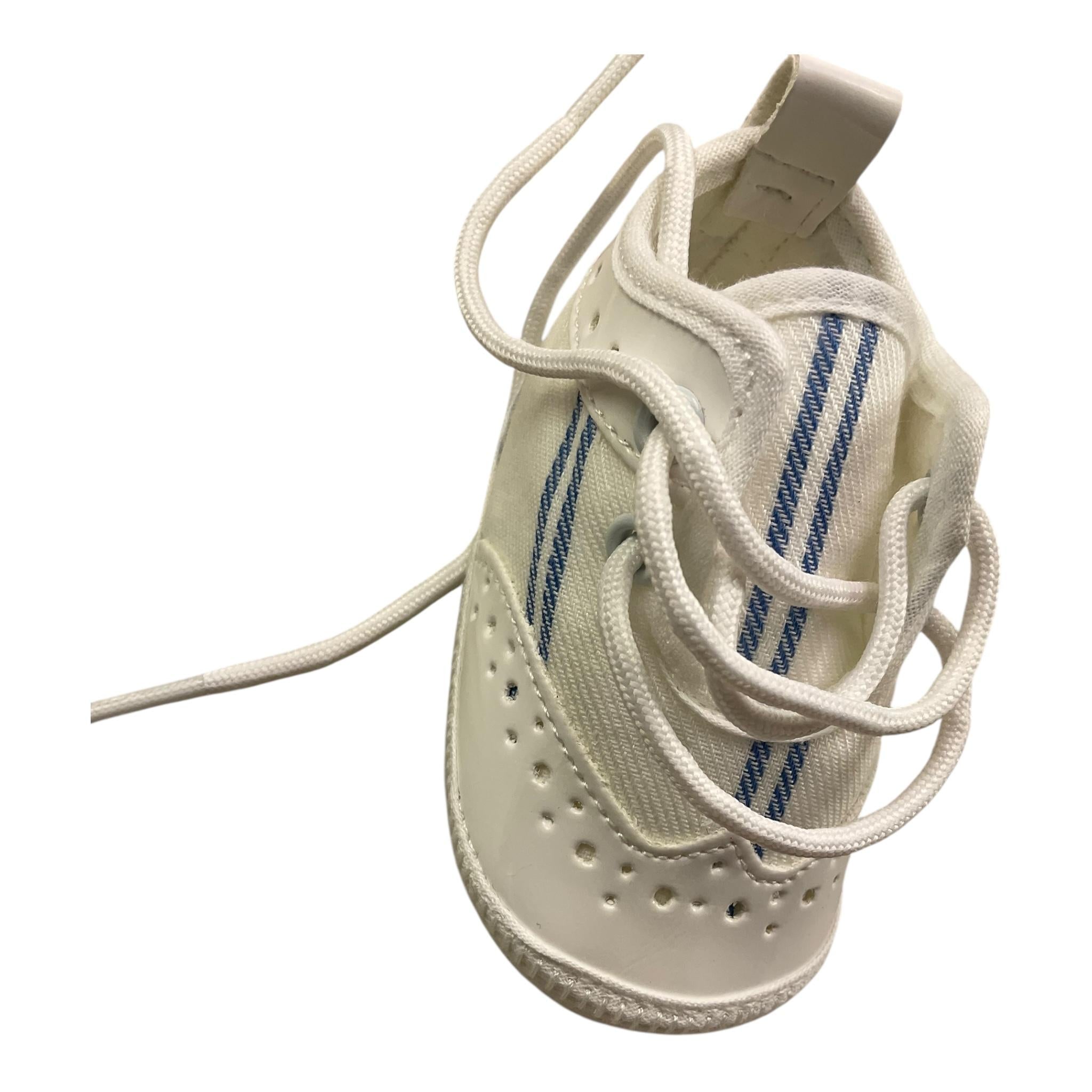 Colori Chiari Scarpina Tinta Unita con Lacci per Neonato MN955055 BIANCO COLORI CHIARI 