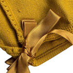 Foque Cappello Tinta Unita con Ricami per Neonata 1911802 GIALLO FOQUE 