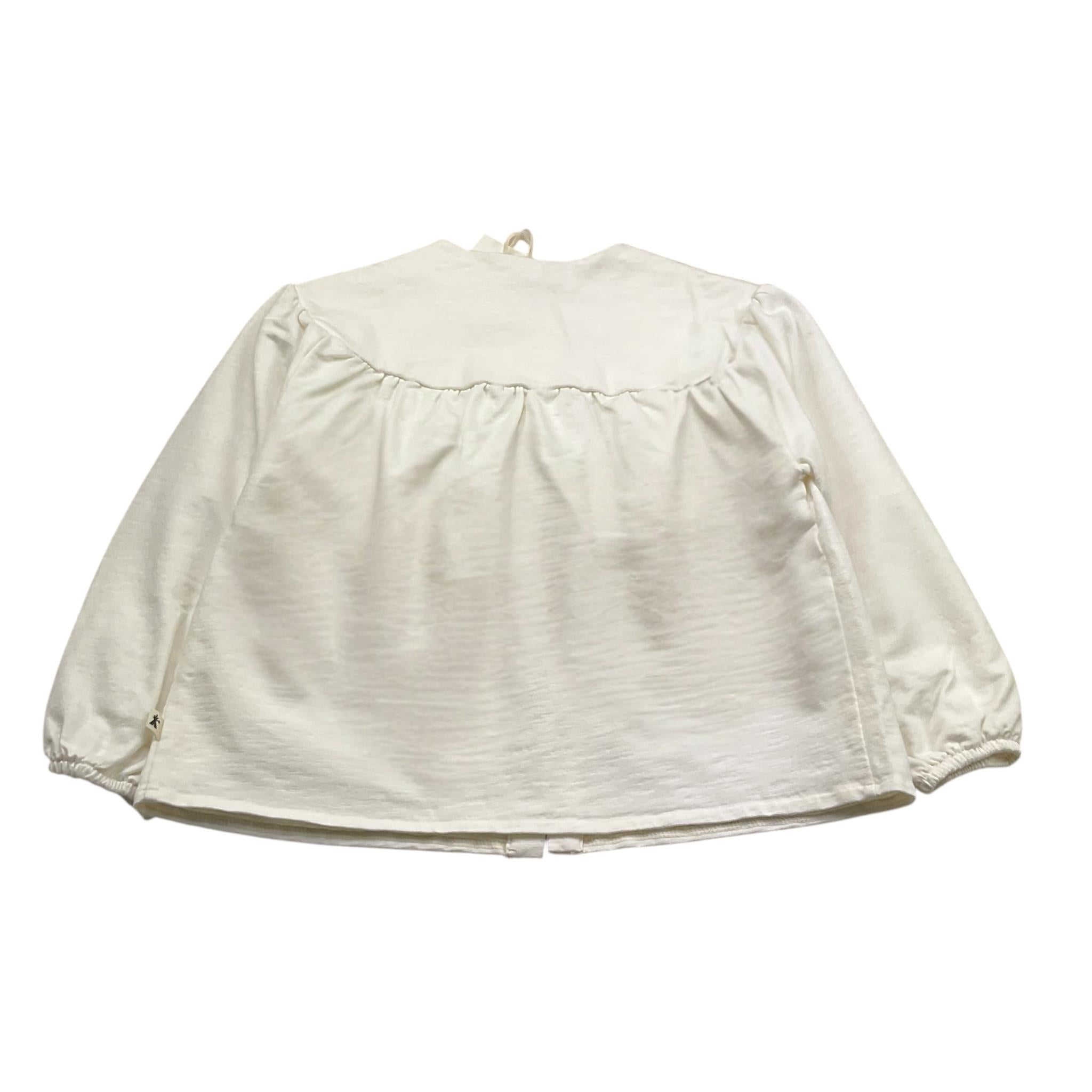 Petit Indi Cardigan Tinta Unita con Bottoni per Bambina SS25B2018 BIANCO PETIT INDI 