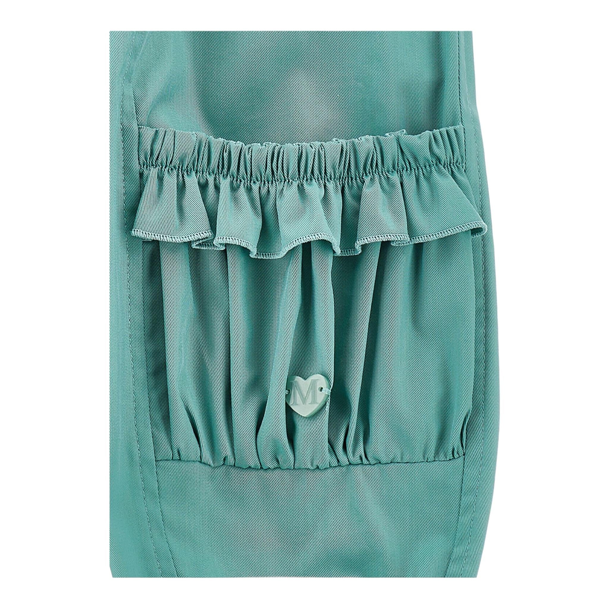 Monnalisa Pantalone Tinta Unita con Elastico In Vita per Neonata 37E402 VERDE MONNALISA 