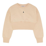 PATRIZIA PEPE felpa chiusa girocollo tinta unita  Beige per Bambina 7M0870 BEIGE PATRIZIA PEPE 