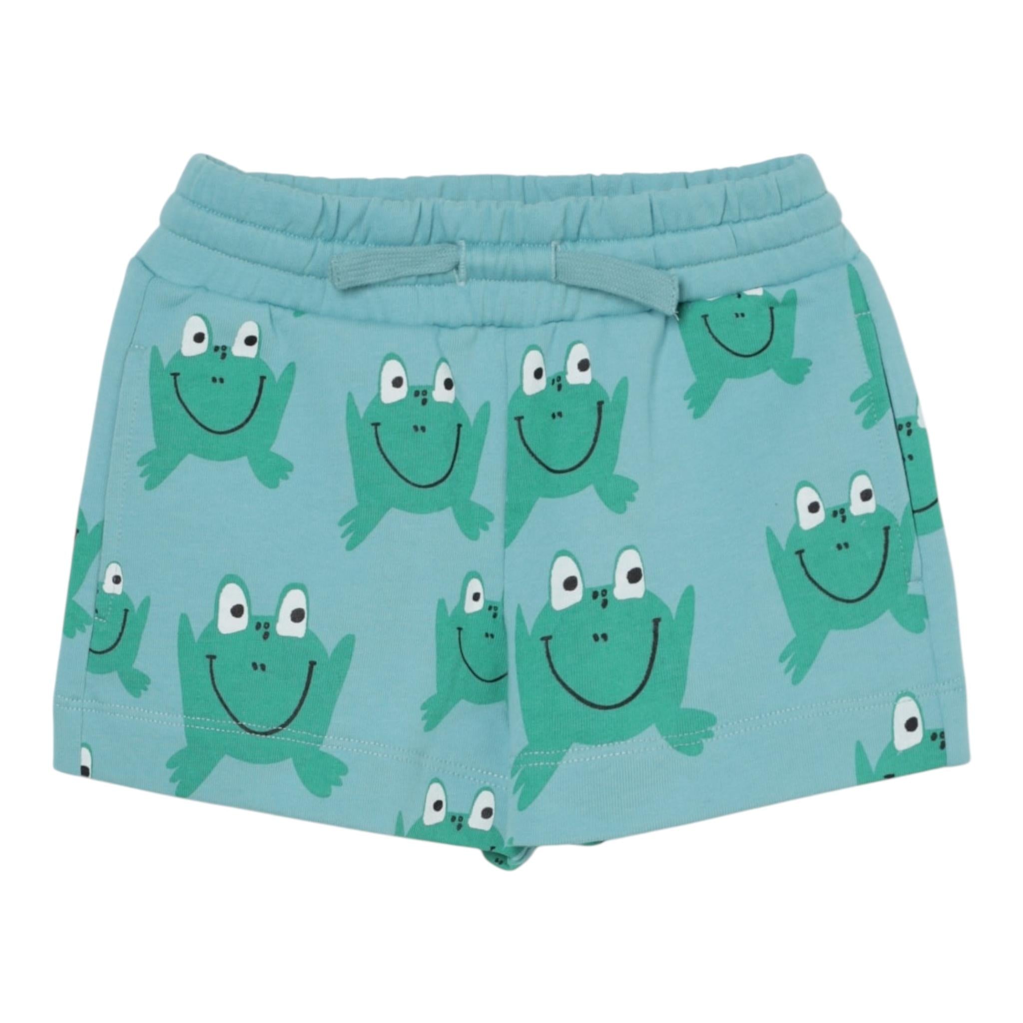 Stella Mccartney Bermuda In Tuta Tinta Unita con Stampa per Neonato TW6P59XXN VERDE ACQUA STELLA McCARTNEY 