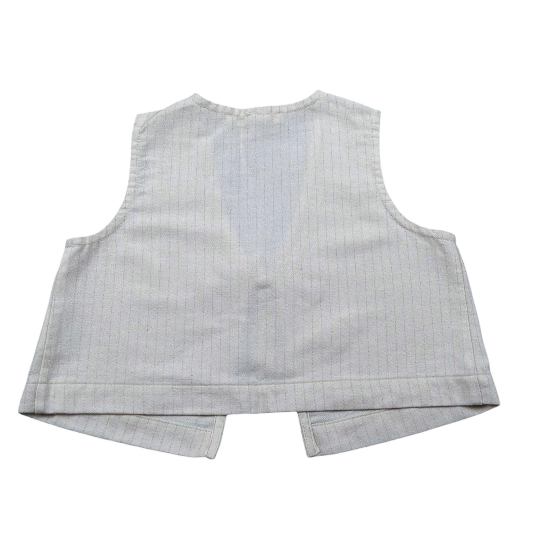 Zhoe & Tobiah Gilet Tinta Unita per Bambina LYT4FJ PANNA ZHOE & TOBIAH 