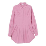 Pinko Abito Camicia Manica Lunga Tinta Unita per Bambina KFTS005 ROSA PINKO 
