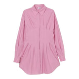 Pinko Abito Camicia Manica Lunga Tinta Unita per Bambina KFTS005 ROSA PINKO 