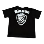 Blauer T-Shirt Tinta Unita con Stampa per Neonato 25SBLKH025555N NERO BLAUER 