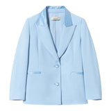 Twinset Giacca Tinta Unita con Bottoni per Bambina 251GJ2QNAX AZZURRO TWINSET 