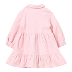 MOSCHINO abito manica lunga tinta unita in camoscio Rosa per Neonata MDV0BI ROSA MOSCHINO 