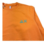 Suns68 Felpa Chiusa Girocollo Tinta Unita con Logo per Bambino F34303J ARANCIONE SUNS68 