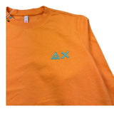 Suns68 Felpa Chiusa Girocollo Tinta Unita con Logo per Bambino F34303J ARANCIONE SUNS68 