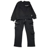 SUPERGA completo 2pz felpa-pantalone Nero per Bambino SA147 NERO SUPERGA 