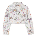 Liu Jo Giubbino Tinta Unita Stampa Fantasia Floreale per Bambina KA5059JX BIANCO LIU JO 